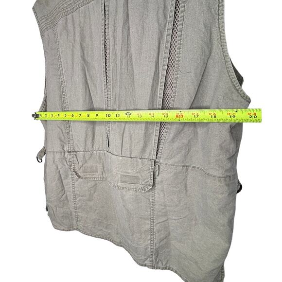 Rothco Outback Safari Vest Sz M Tan Travel Photo Pockets Canvas Fishing Hunting - Picture 5 of 5